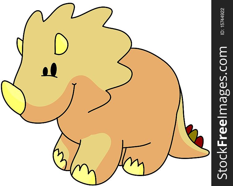 A triceratops for jurassic fun. A triceratops for jurassic fun