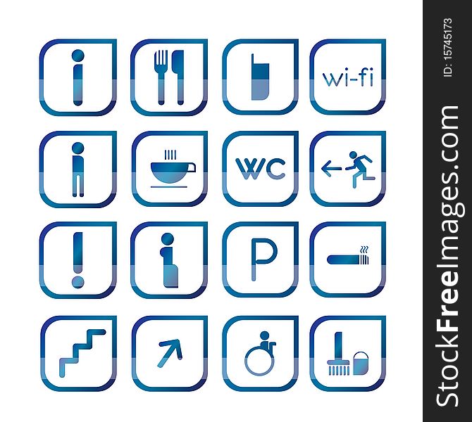 PictogramÂ´s for houses or commercial centers