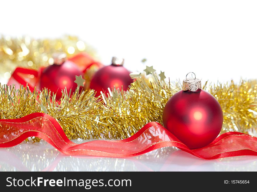 Christmas Decoration on a white background