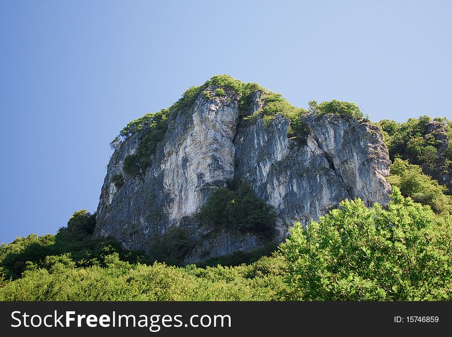 View on green swiss mountains. View on green swiss mountains