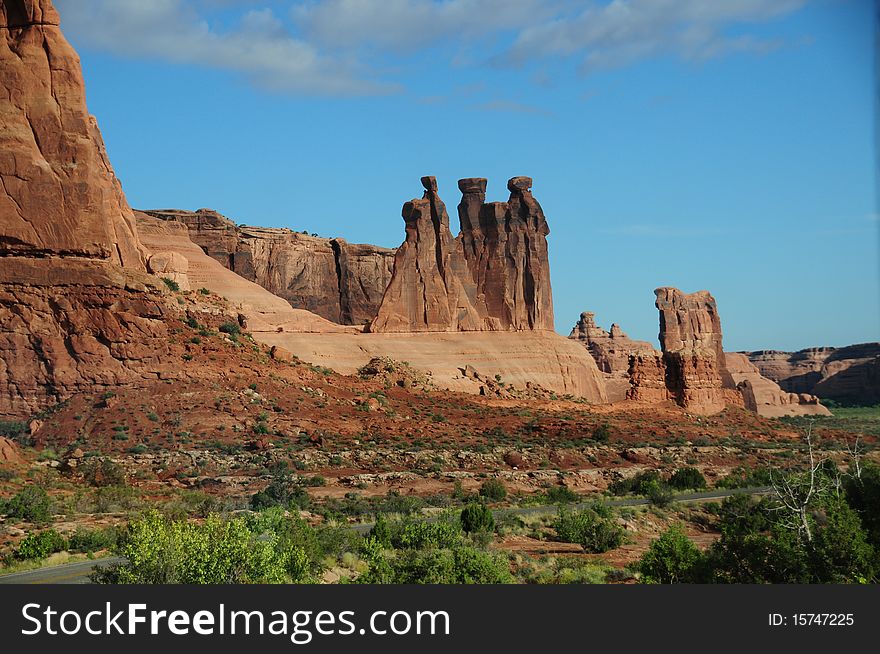 View at Arches National Park, UT