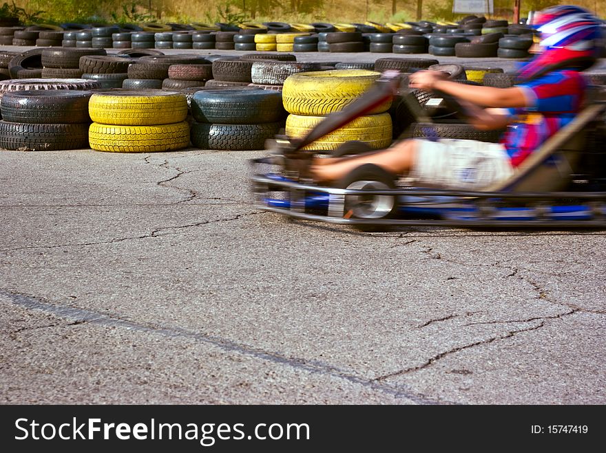 The qualifying rounds of children's sport races