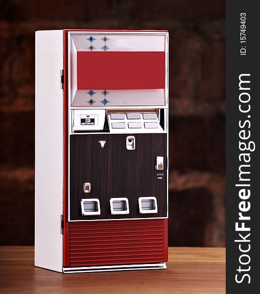 Vintage toy soda machine