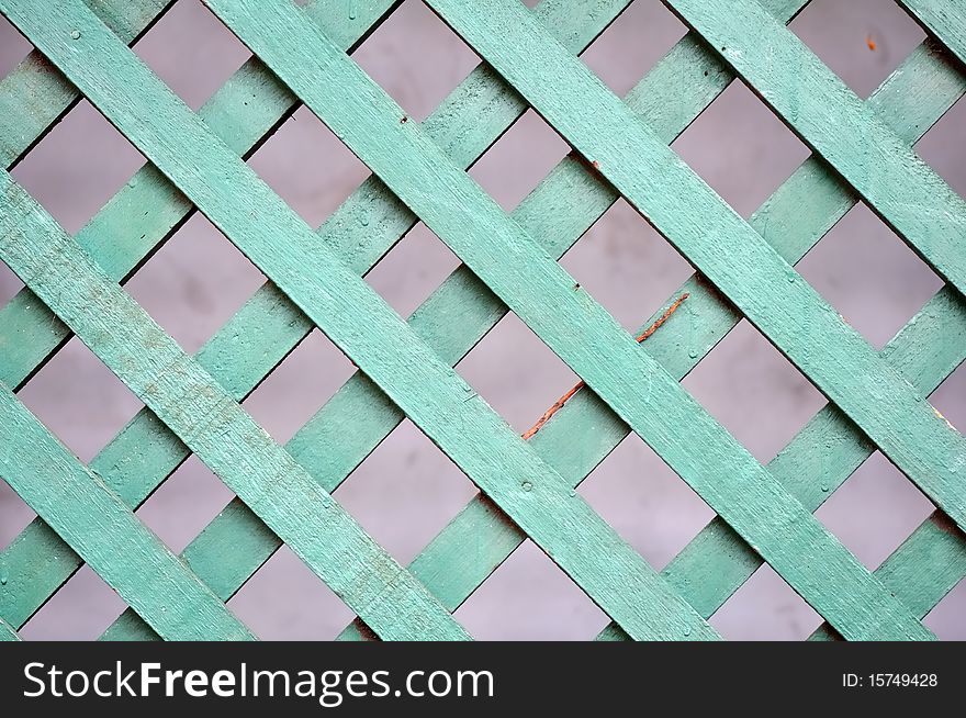 Green Wooden lattice