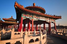 Traditional Architecture -The Beihai Pavilions Stock Photo Traditional Architecture -The Beihai Pavilions Stock Photo