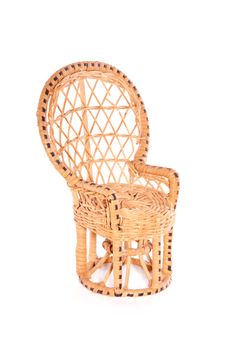 A Luxury Wicker Chair Stock Image