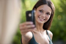 Photographing With Camera Phone Stock Photos Photographing With Camera Phone Stock Photos