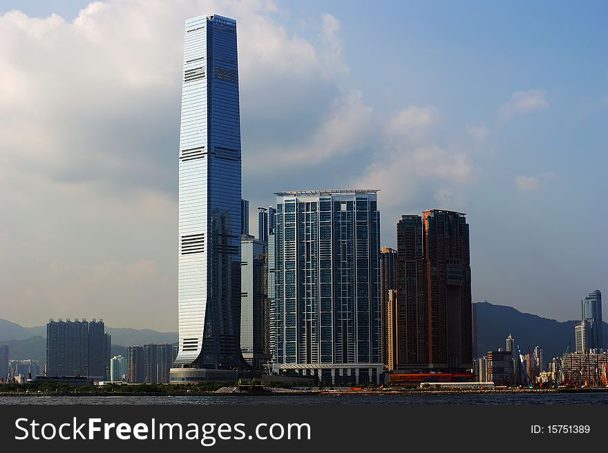 Victoria harbour is a beautiful harbor, Hong Kong is a symbol of Hong Kong.