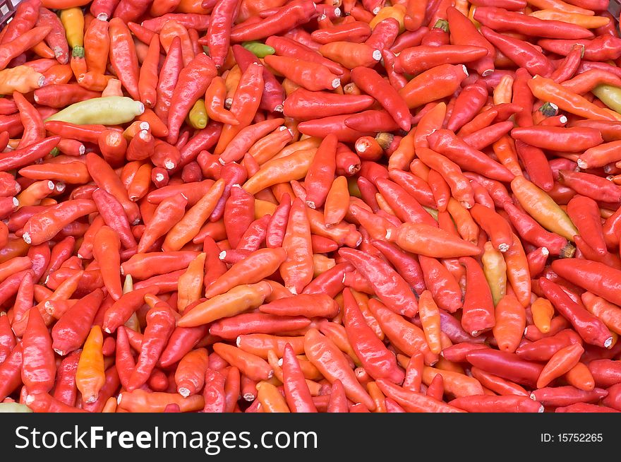There are many chilli in this picture