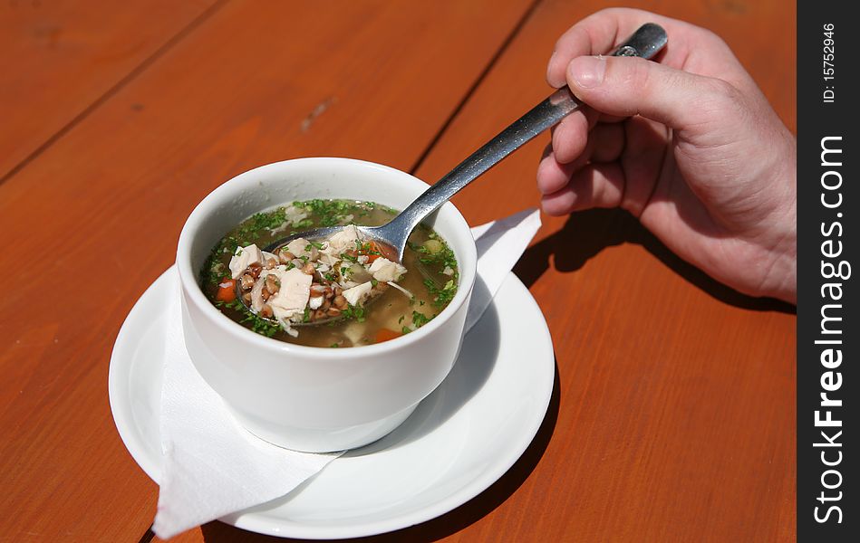 Traditional Walachian soup
