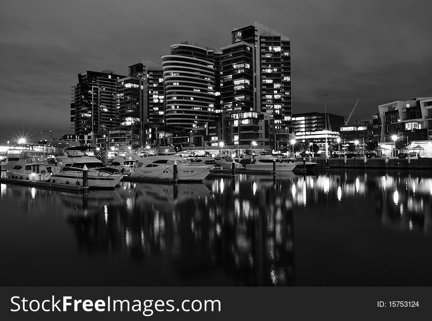 Night View Of Docklands