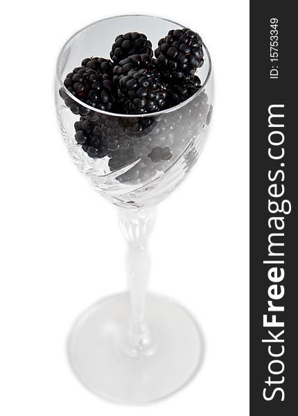 Glass Of Blackberries