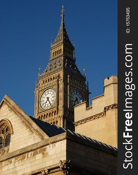 The Big Ben House of parlement in London England