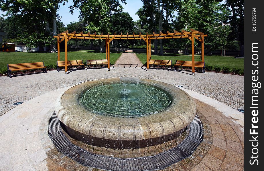 Garden With Fountain