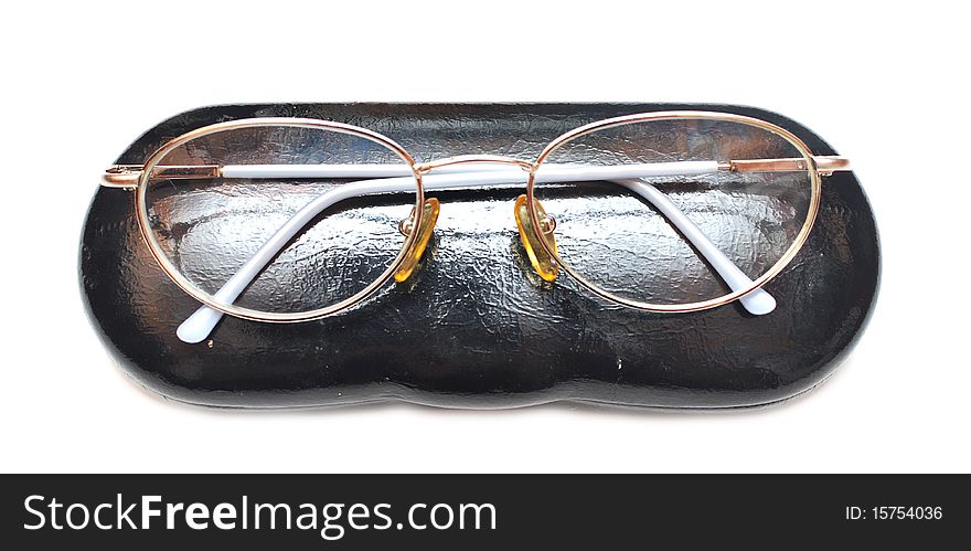 Eyeglasses in case