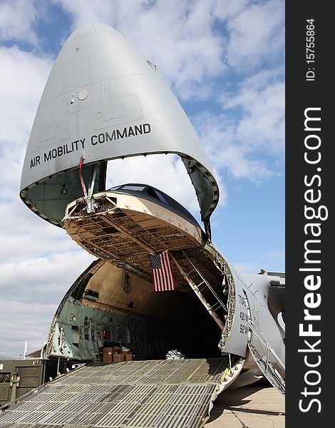 The air mobility command of the U.S. Air Force ready for boarding. The air mobility command of the U.S. Air Force ready for boarding.