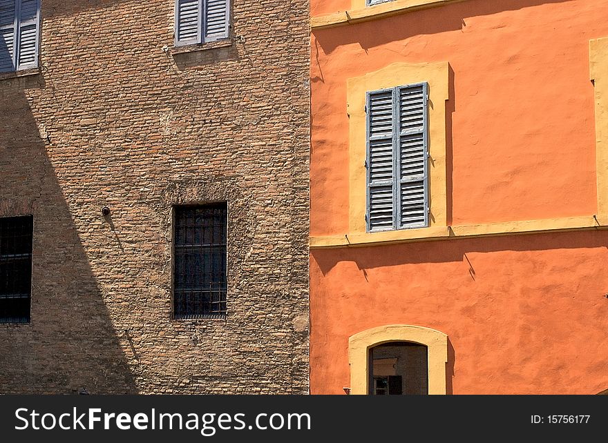 Colorful Facade Of Italian House