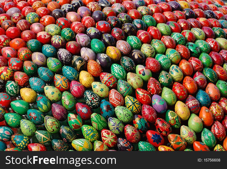 Easter eggs  monument.Kiev-Pechersk Lavra monastery in Kiev. Ukraine (Malorussia)