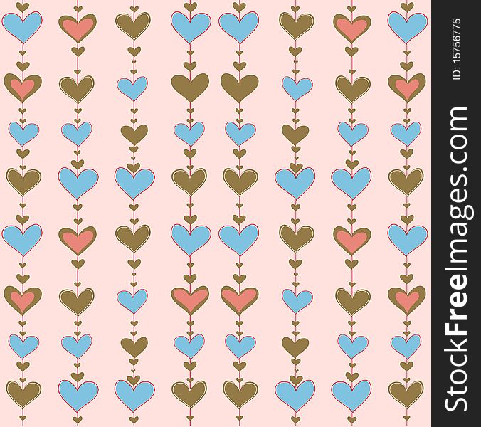 Vector Background With Hearts