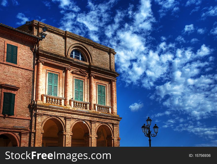 Ancient Building of Treja in Marche Region (Italy). Ancient Building of Treja in Marche Region (Italy)