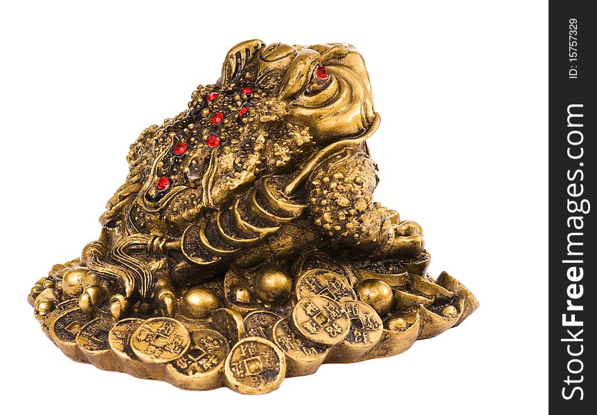 Chinese Feng Shui lucky money frog for good luck and riches