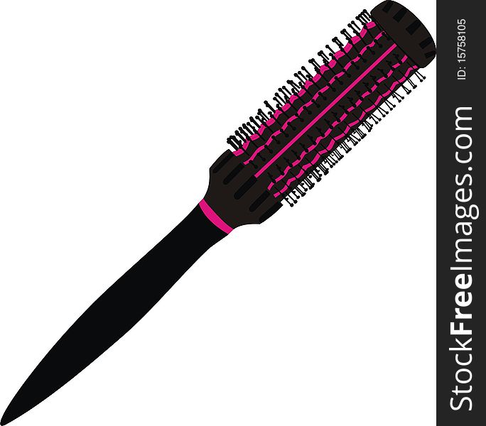 A beautiful and convenient hairbrush for hair