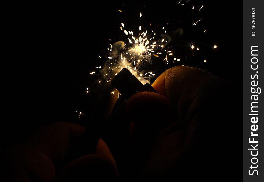 Fireworks, Darkness, Sparkler, Diwali, Midnight, Night