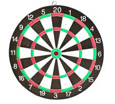 Dartboard Isolated On White Background Royalty Free Stock Images
