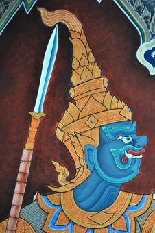Thai Art Background Stock Photography