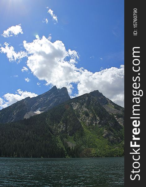 Clouds Hovering Over The Grand Tetons