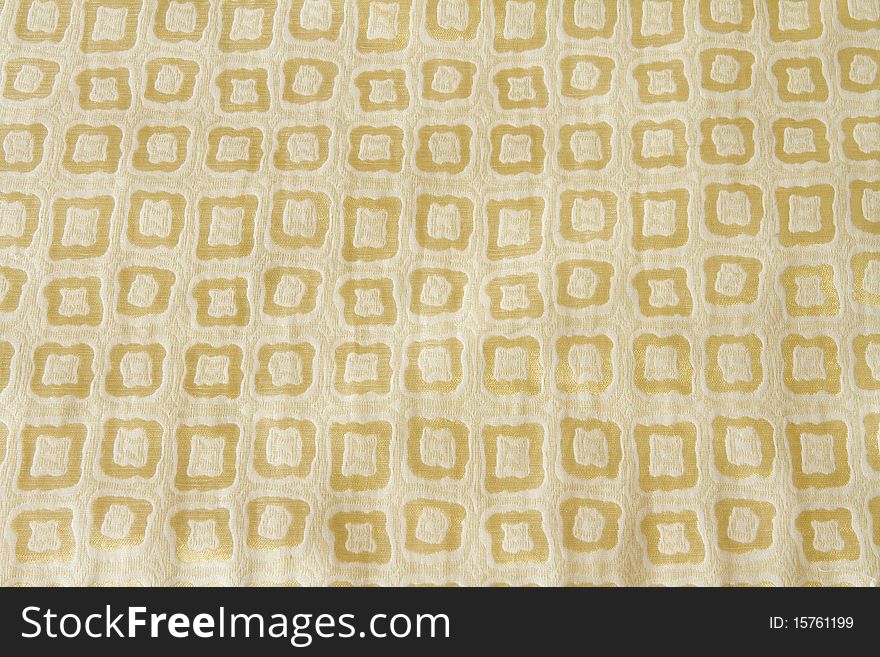 Close up of yellow folded fabric