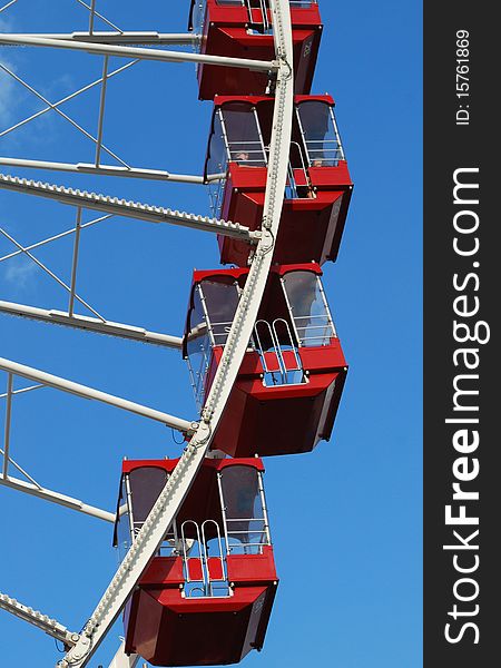 Detail of ferris wheel in Chicago. Detail of ferris wheel in Chicago