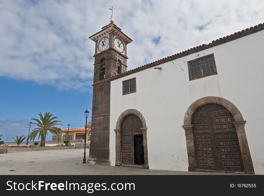 San Jose church at San Juan de la Rambla, Tenerife Island. San Jose church at San Juan de la Rambla, Tenerife Island