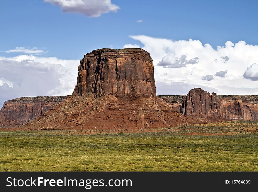 Mountains  in the monument valley in utah