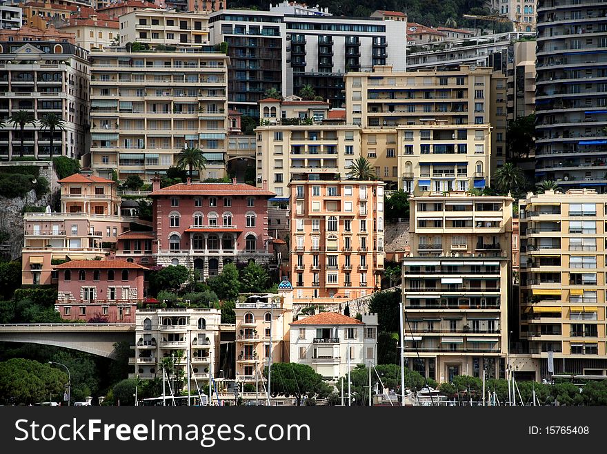 View severals building in Monaco and Monte Carlo. View severals building in Monaco and Monte Carlo