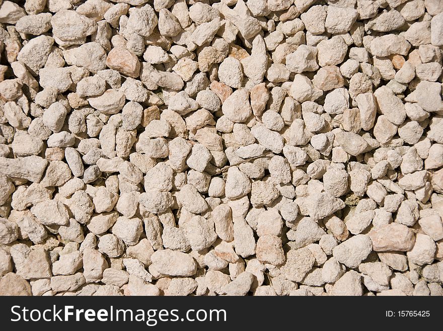 Close up view of pebbles near the beach