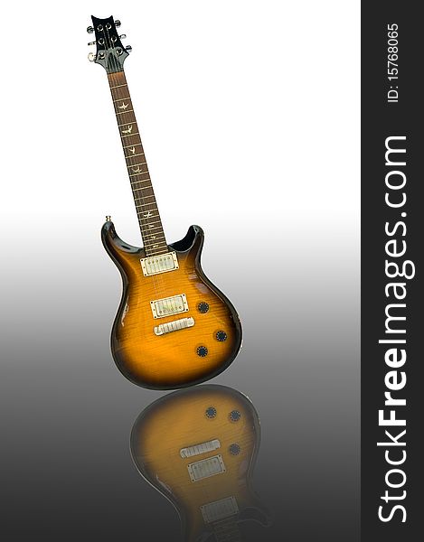 This picture is the electric guitar on white background. This picture is the electric guitar on white background