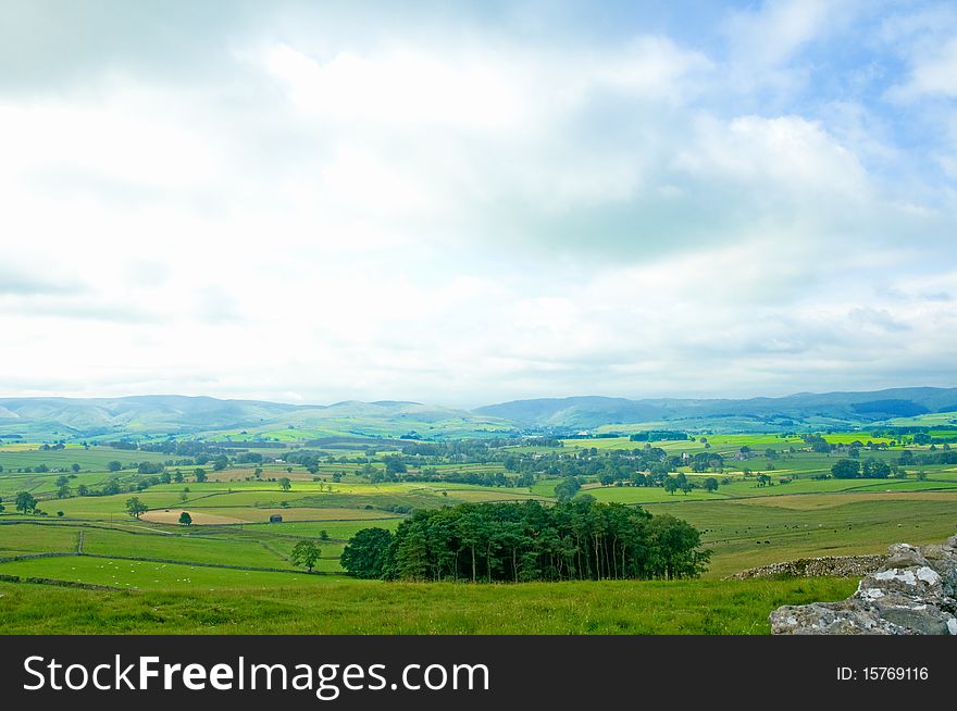 The landscape near great asby in cumria in england. The landscape near great asby in cumria in england