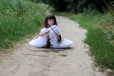 Adorable Toddler Girl With Very Long Dark Hair Stock Photography Adorable Toddler Girl With Very Long Dark Hair Stock Photography