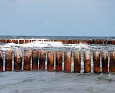 Breakwater At Baltyk Royalty Free Stock Images