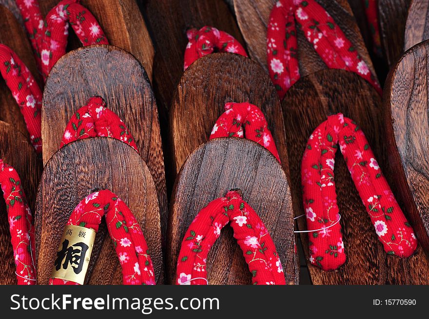 Japan Traditional Footwear Or Slipper Or Zori