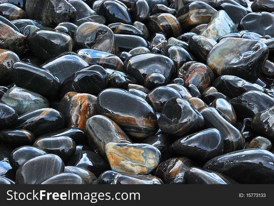 Shine black stones good for wallpaper