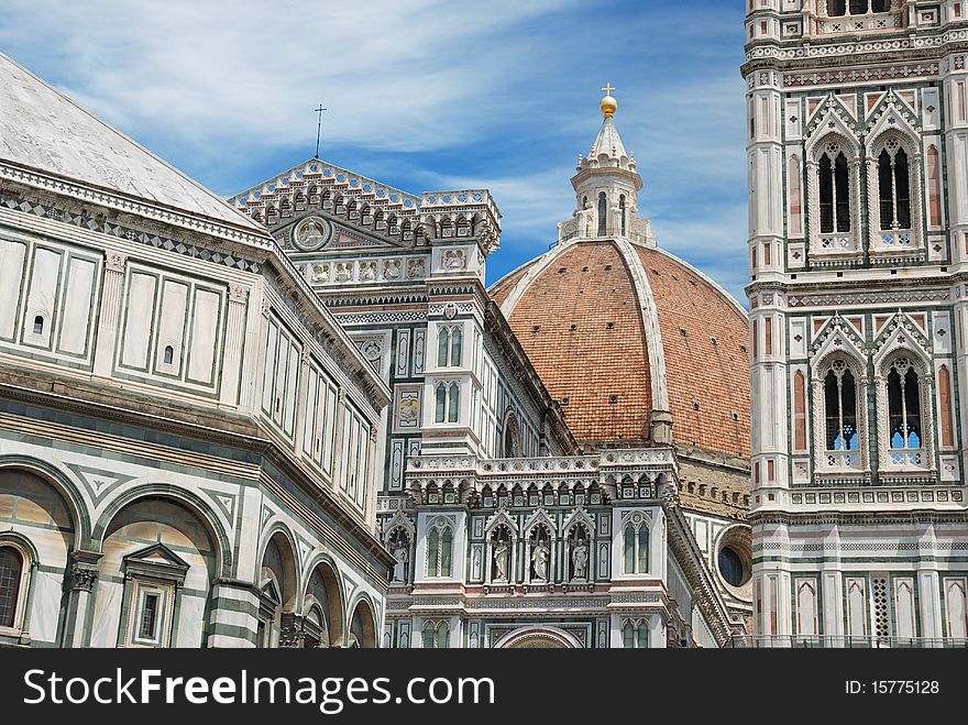 The Basilica di Santa Maria del Fiore in Florencia, Italia. The Basilica di Santa Maria del Fiore in Florencia, Italia.