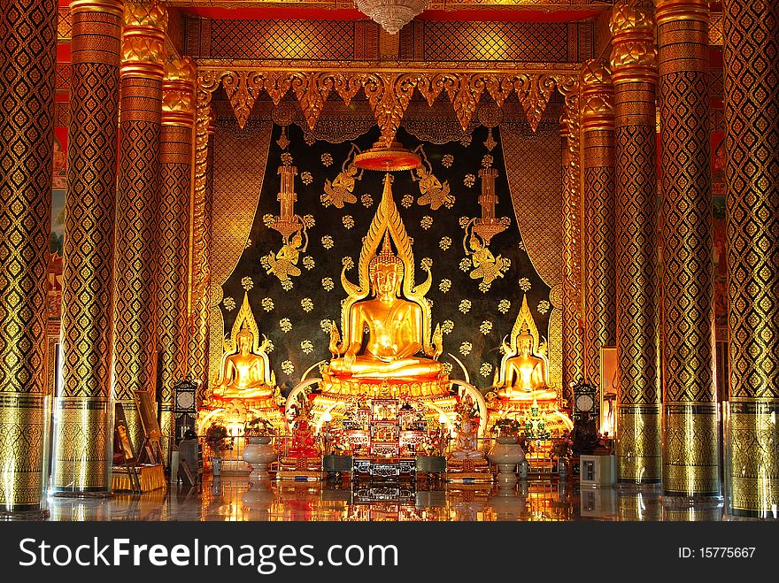The Buddha image in Thailand. The Buddha image in Thailand.