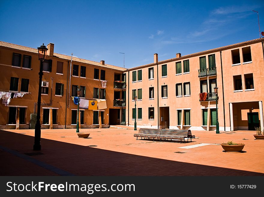 Set of apartments in Murano, one of the Venice Islands, Italy. Set of apartments in Murano, one of the Venice Islands, Italy.