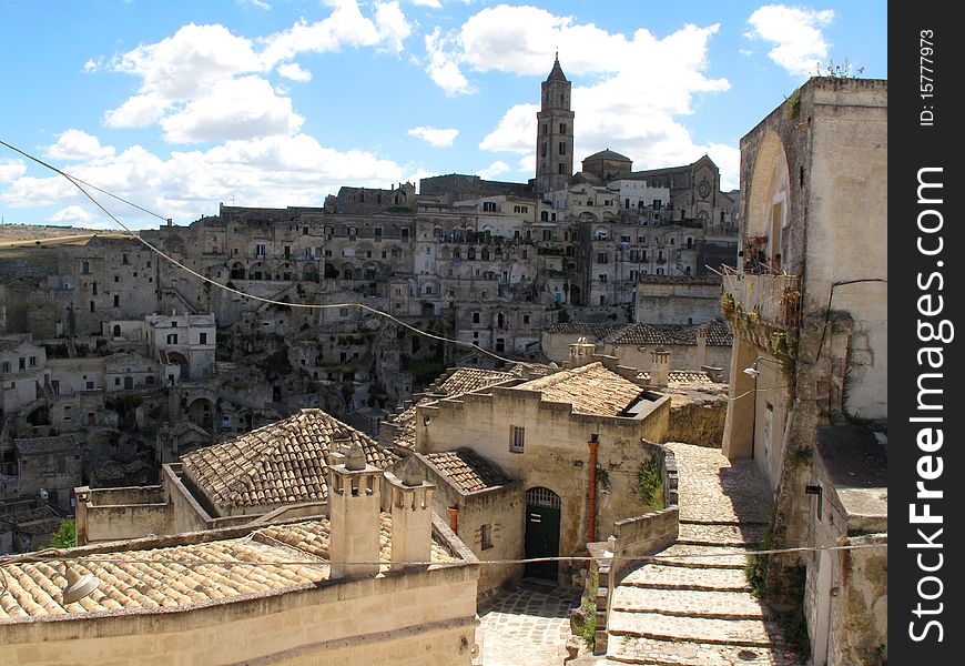 Matera sassi and old buildings