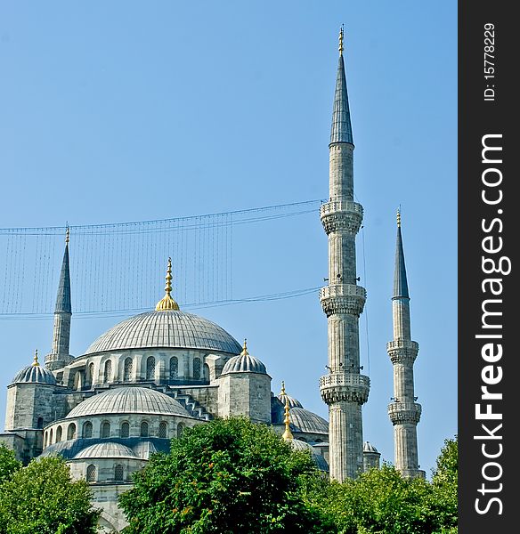 The iconic Blue Mosque of Istanbul City