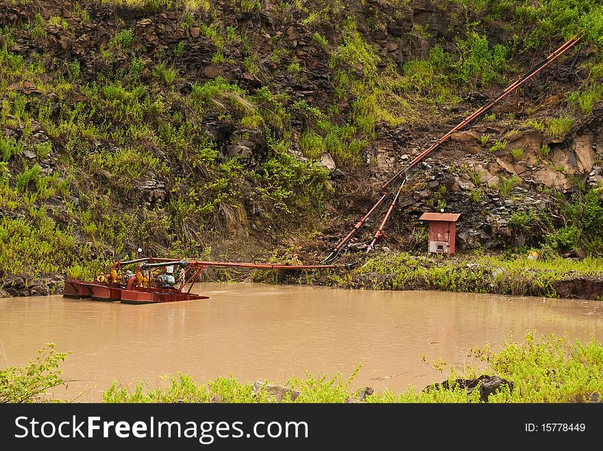 Syster water pump in valley. Syster water pump in valley