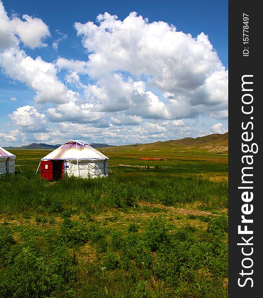 Gerr (yurt) - traditional home in Mongolia. Gerr (yurt) - traditional home in Mongolia.