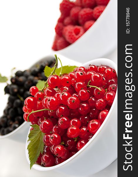 Close-up image of a red currant. Close-up image of a red currant